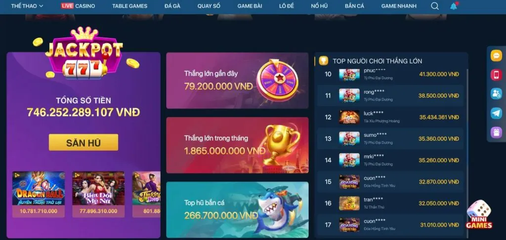 Kho tàng game đa dạng tại Goo888